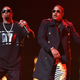 Mase and Sean Combs perform at the “Can’t Stop, Won’t Stop: The Bad Boy Story” Premiere on April 27, 2017 in New York City.